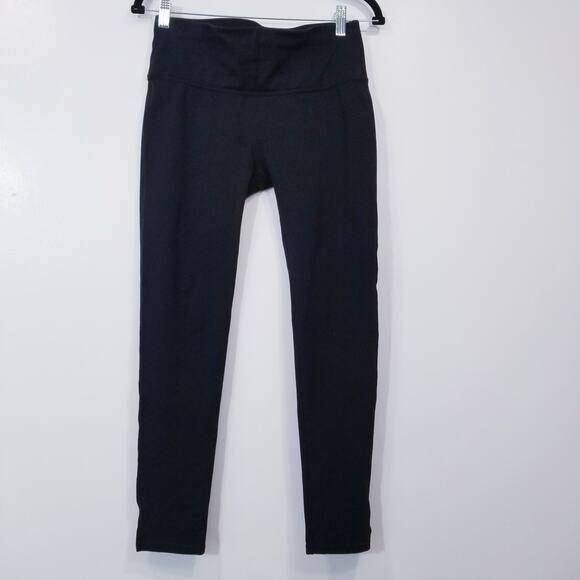 SPANX Black Leggings Slits Yoga Activewear - Picture 1 of 13